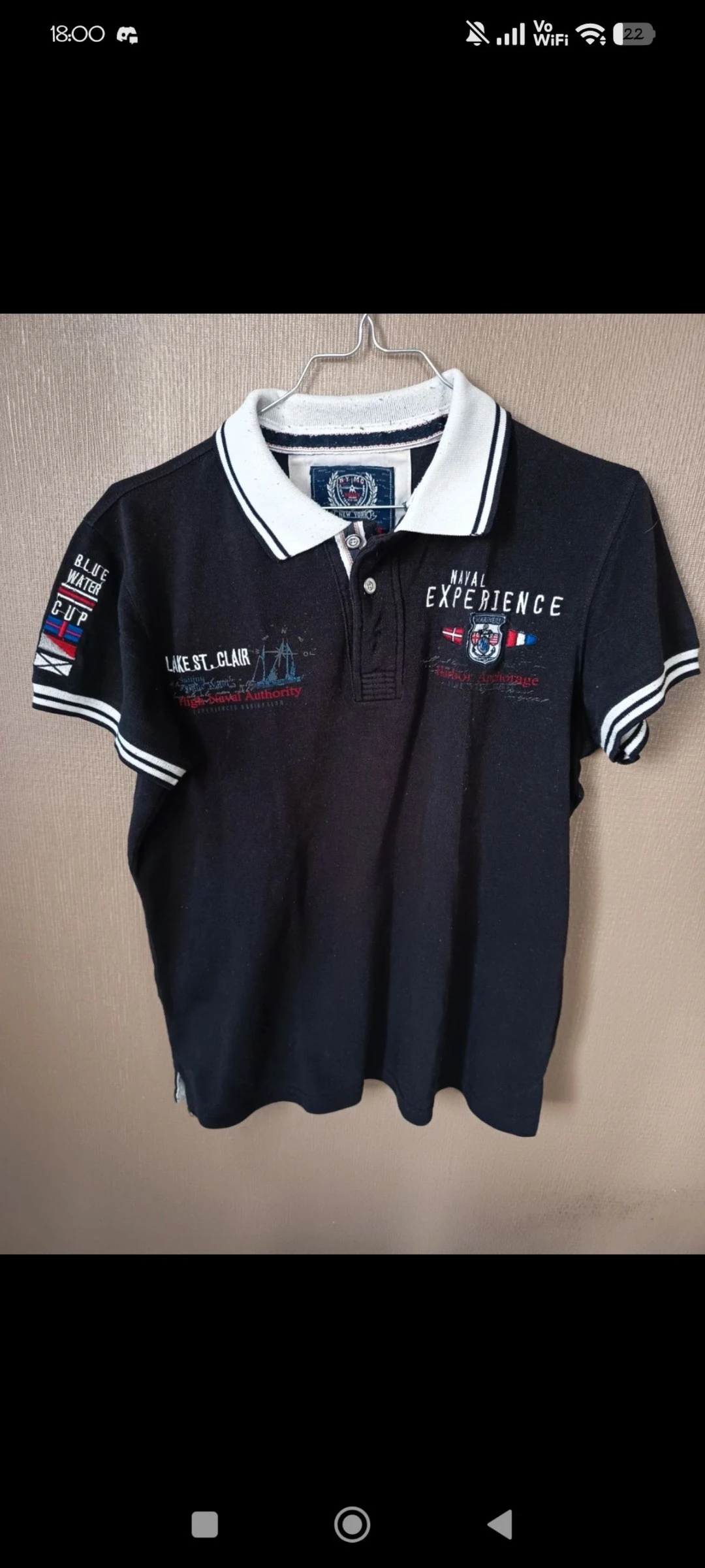 Polo homme Marine CORPS « Naval Experience » Lake St. Clair
